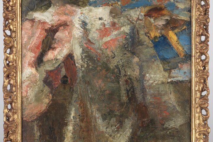 Vlaamse Meesters op hun plek, kasteel van Loppem James Ensor Les colifichers of Etoffes (c) Kasteel van Loppem Stichting Jean van Caloen