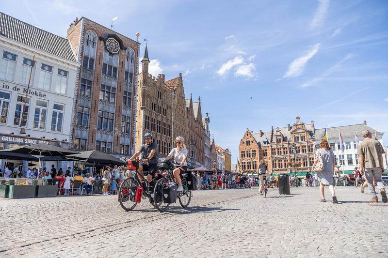 Fietser in Brugge