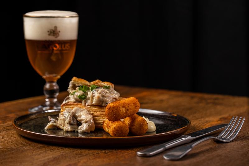 Vol-au-vent  met bier| Koninginnenhapje met bier