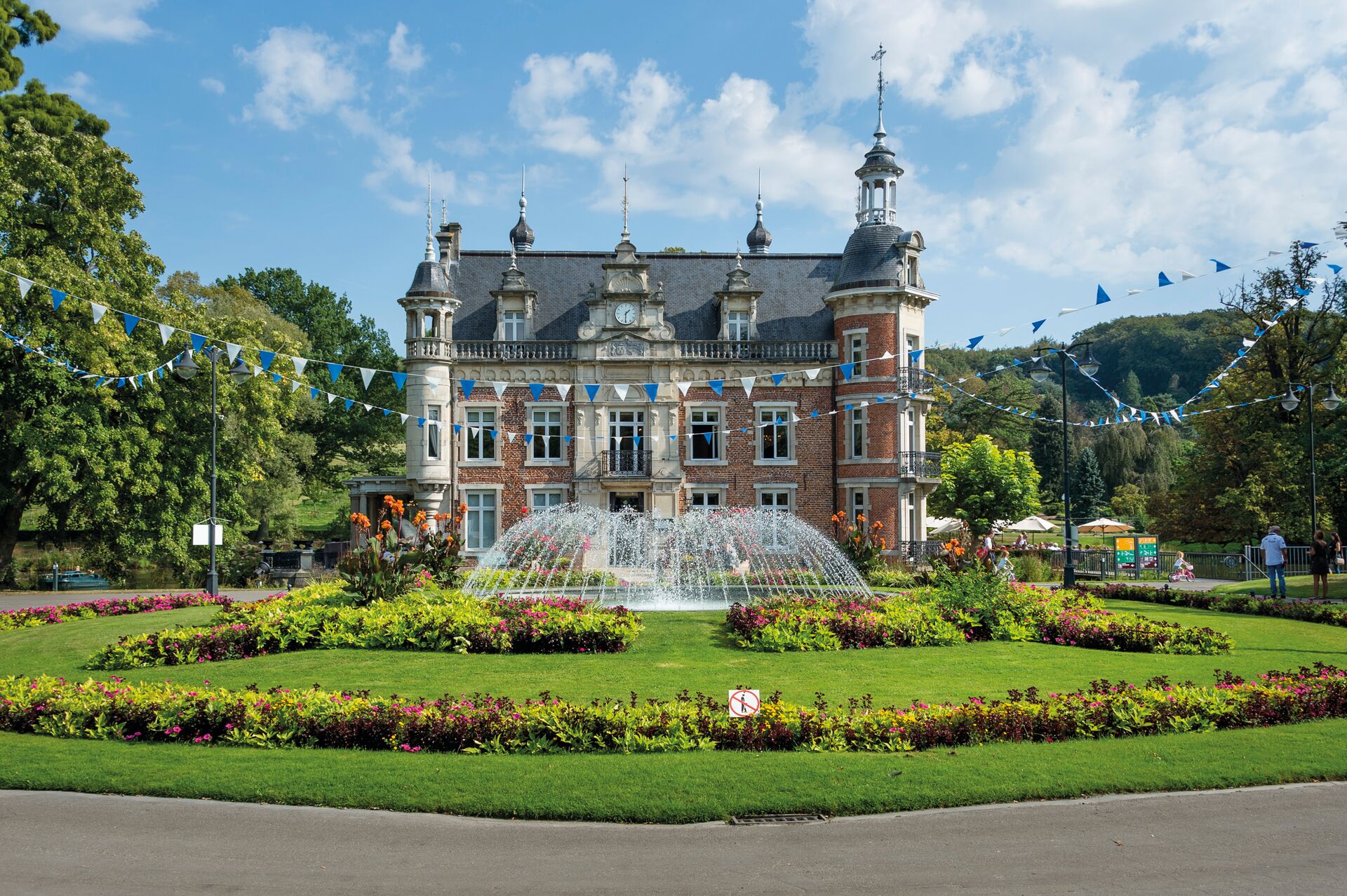 Castello di Huizingen, verde e grandezza
