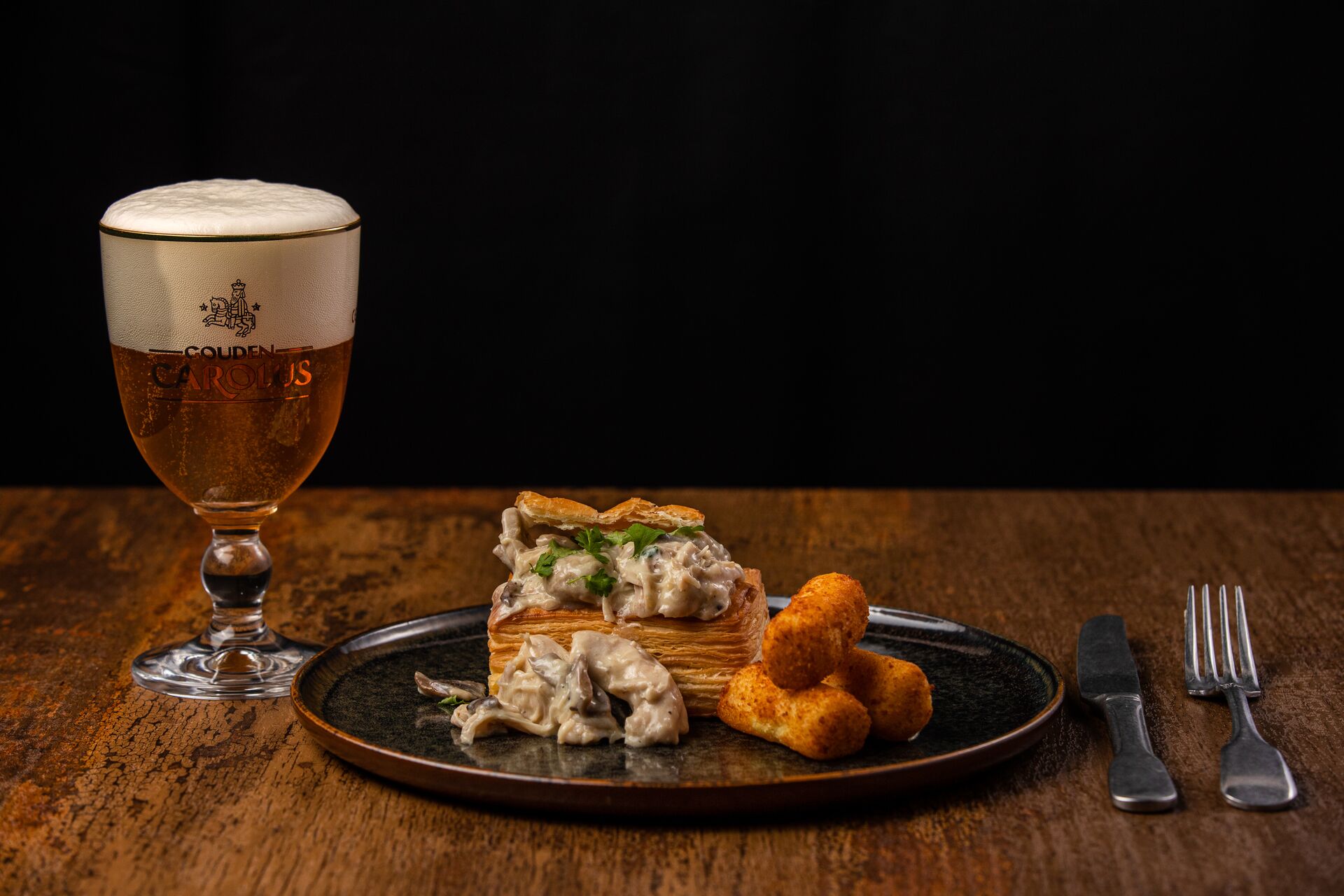 Vol-au-vent  met bier| Koninginnenhapje met bier