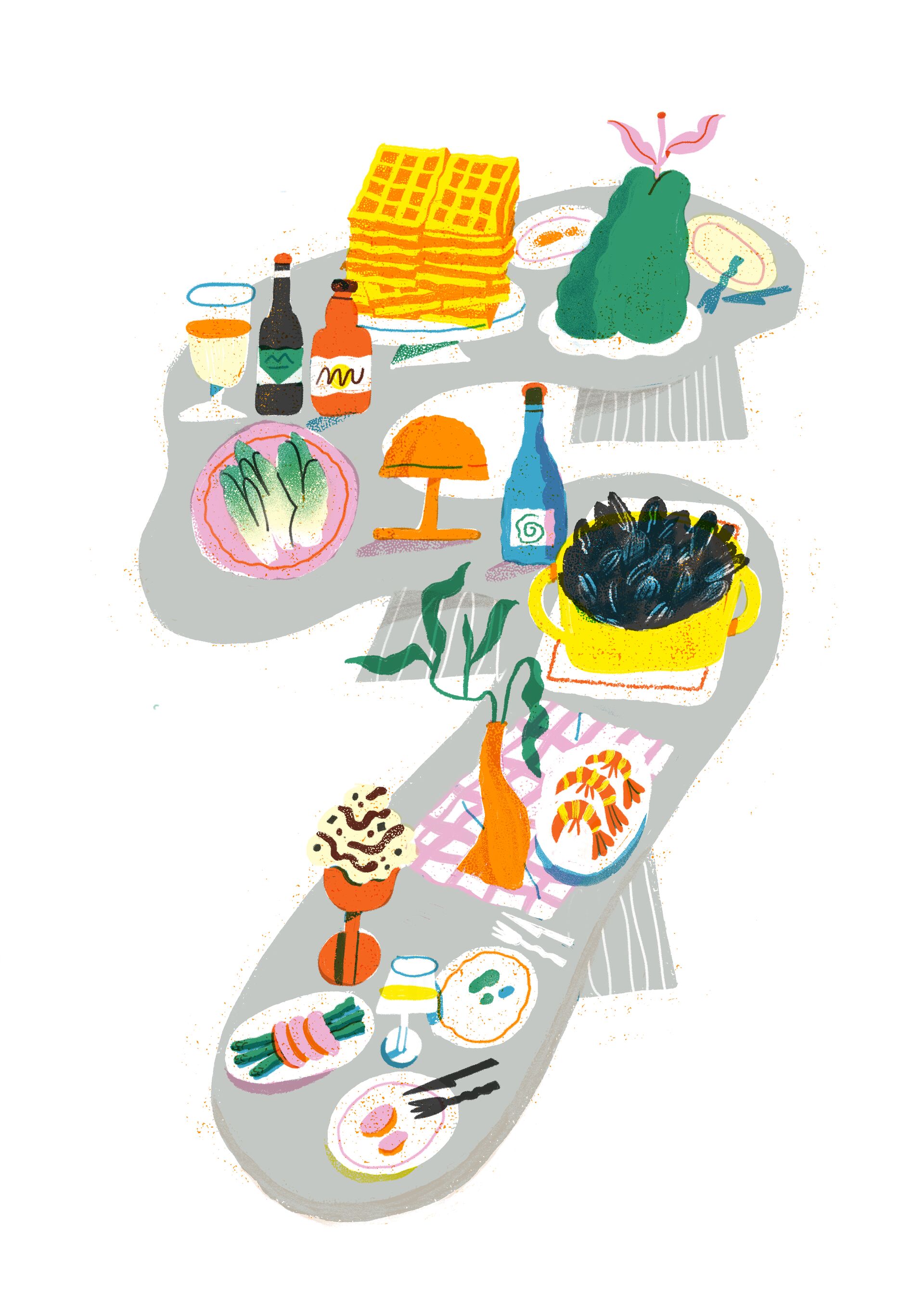 Illustraties Smaakhaven Smaakhaven_illustratie_6_Tafel