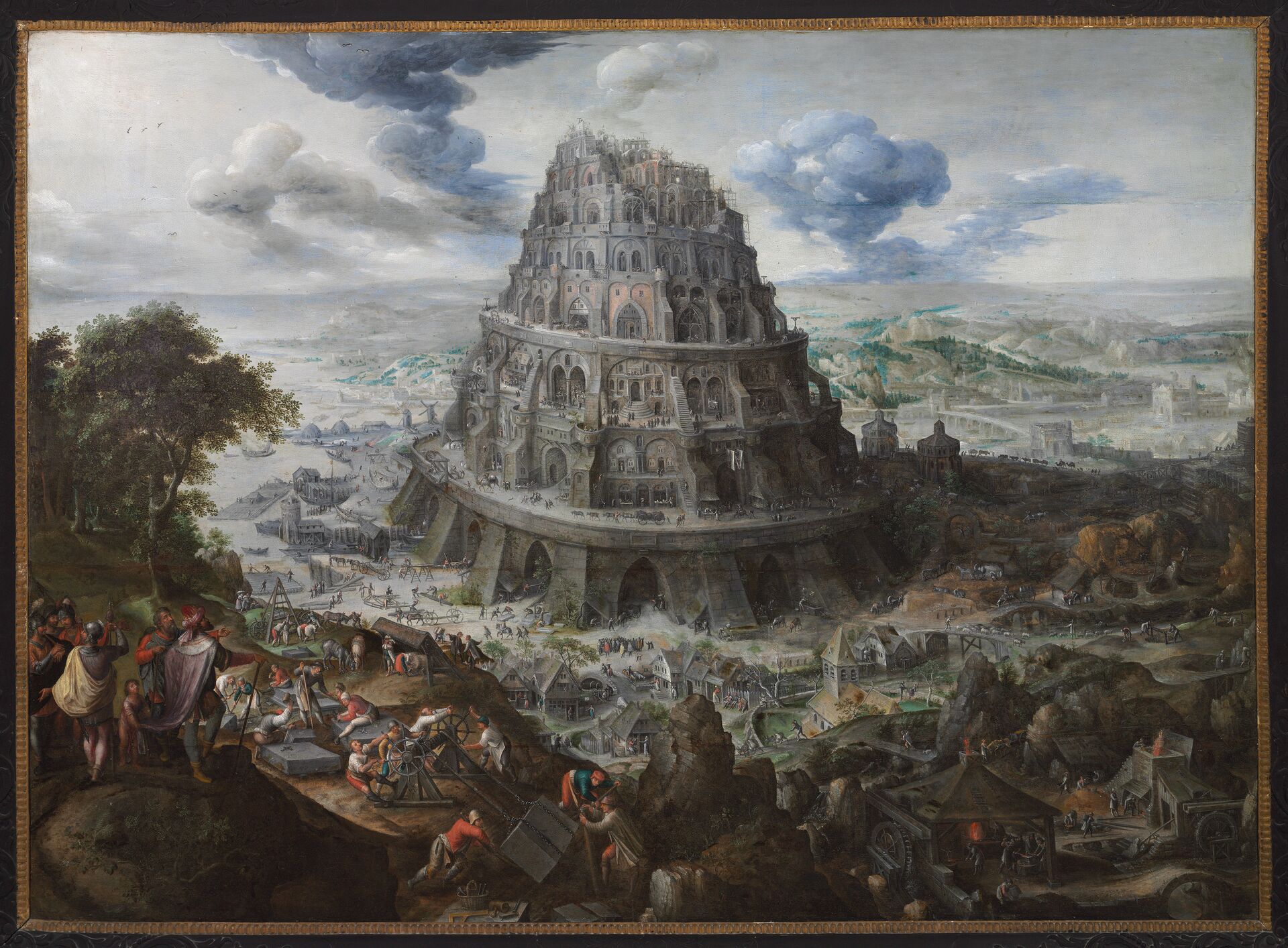 Kasteel van Gaasbeek Maarten van Valckenborgh, De toren van Babel, ca. 1595, collectie Kasteel van Gaasbeek