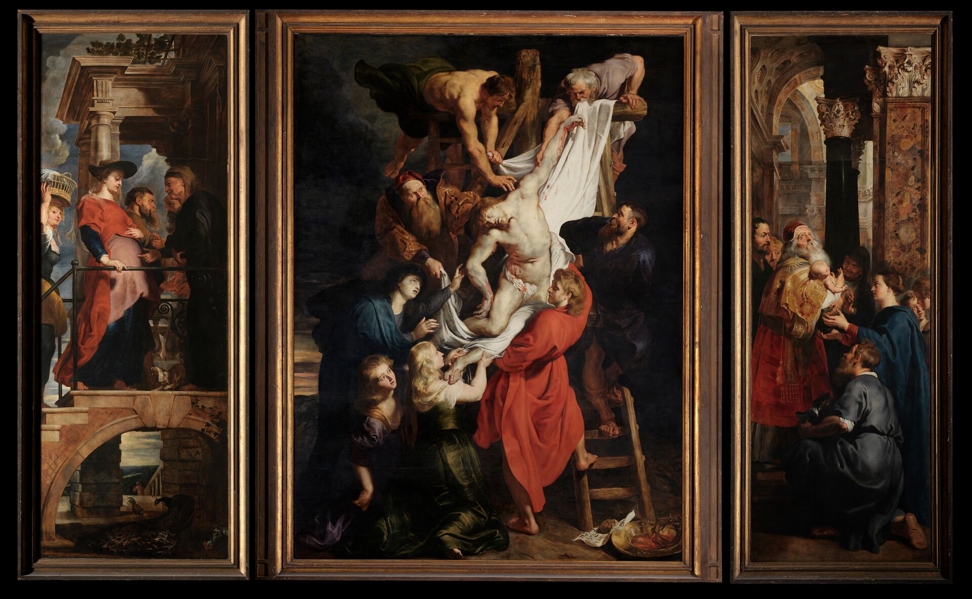 Kruisafneming - Peter Paul Rubens in Antwerpen, Onze-Lieve-Vrouwe-kathedraal  (publiek domain)