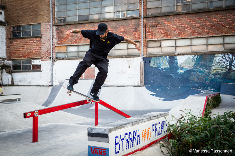 Skater during Couleur Café. A skater at work in the skate park during festival Couleur Café.