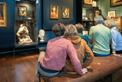 (c) KBC-Antwerpen, Museum Snijders&Rockoxhuis - portret jonge vrouw en hond - Catharina van Hemessen (vitrinekast)