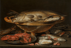 Clara Peeters, Stilleven met vis, inv.nr. 834, foto Hugo Maertens, Koninklijk Museum voor Schone Kunsten Antwerpen - Collectie Vlaamse Gemeenschap (PublDomain)