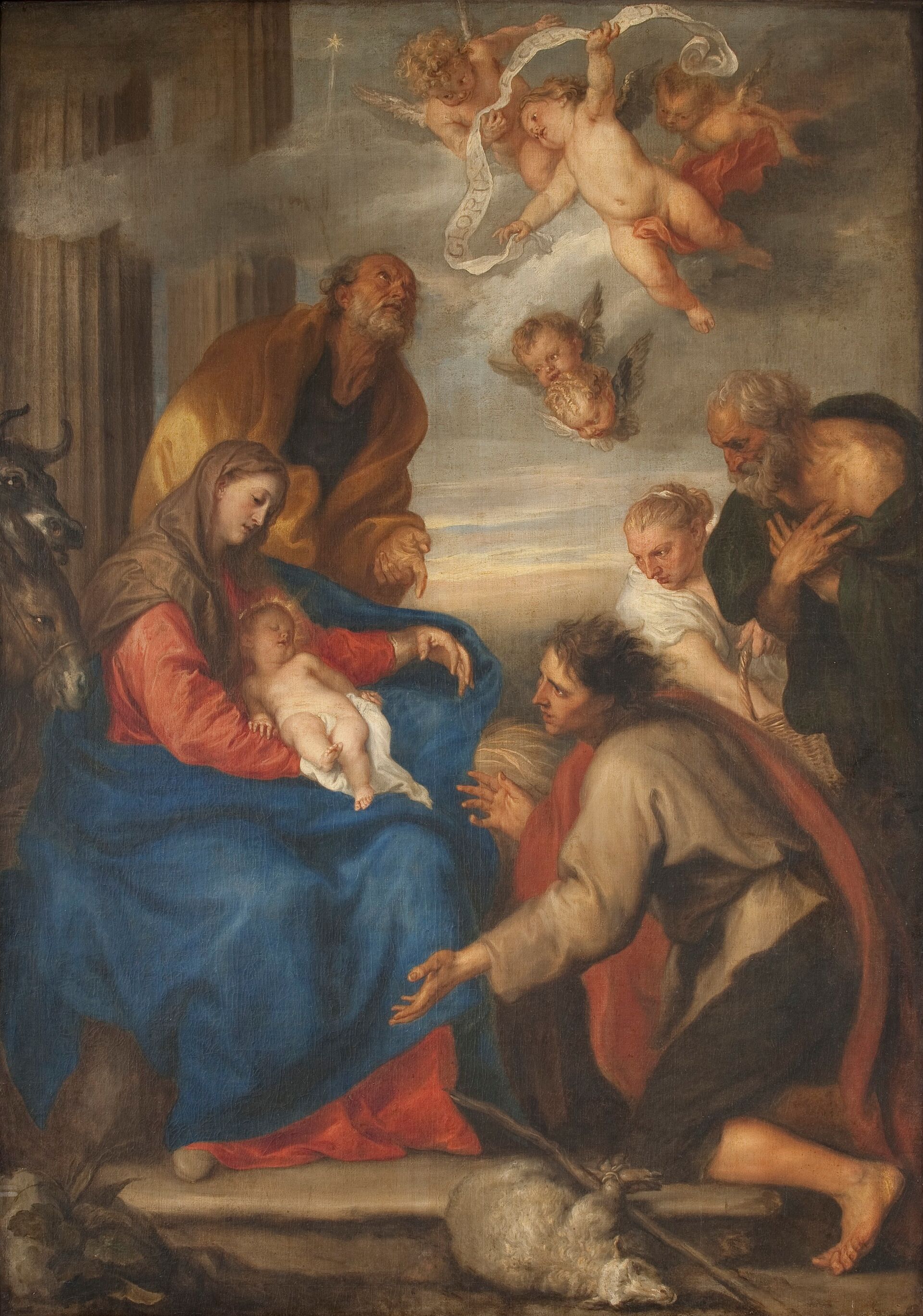 Onze Lieve Vrouwekerk, Dendermonde, Antoon van Dyck, Aanbidding der Herders, (c) Openbaar Kunstbezit Vlaanderen