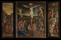 Kruisiging, Michiel Coxcie, Sint-Michiels en Sint-Goedele kathedraal, Brussel, ©Cultuur-Vlaamse meesters in Brussels kerken