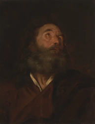 Portretstudie van een bebaarde man, Michaelina Wautier, ca. 1655, Collectie M Leuven, bron artinflanders.be, foto Cedric Verhelst