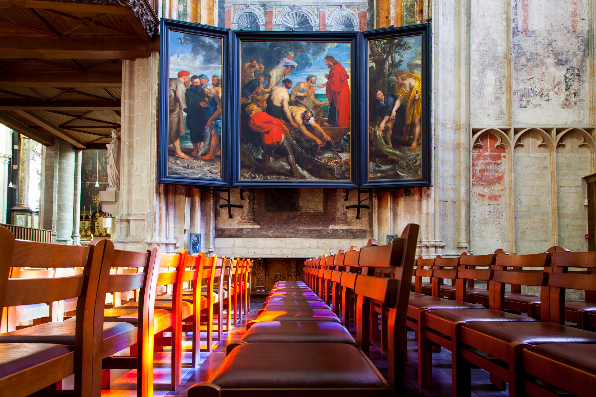Rubens' Wonderbare visvangst - Rubens' Miraculous catch of fish, Onze-Lieve-Vrouw-over-de-Dijlekerk © Visit Mechelen - Aikon copyright always obligatory