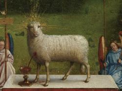 Detail Lam Gods (the Ghent Altarpiece) © Sint-Baafskathedraal Gent, www.lukasweb.be – Art in Flanders, foto KIK-IRPA