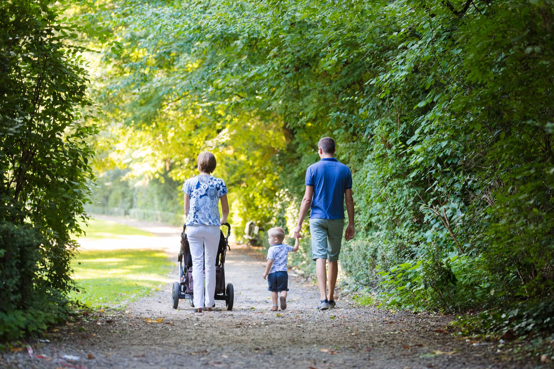 Family visiting Bruges