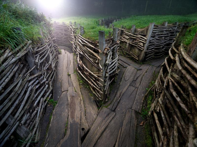 Bayernwald Wijtschate loopgraven Bayernwald Wijtschate trenches 02 © Milo-profi
